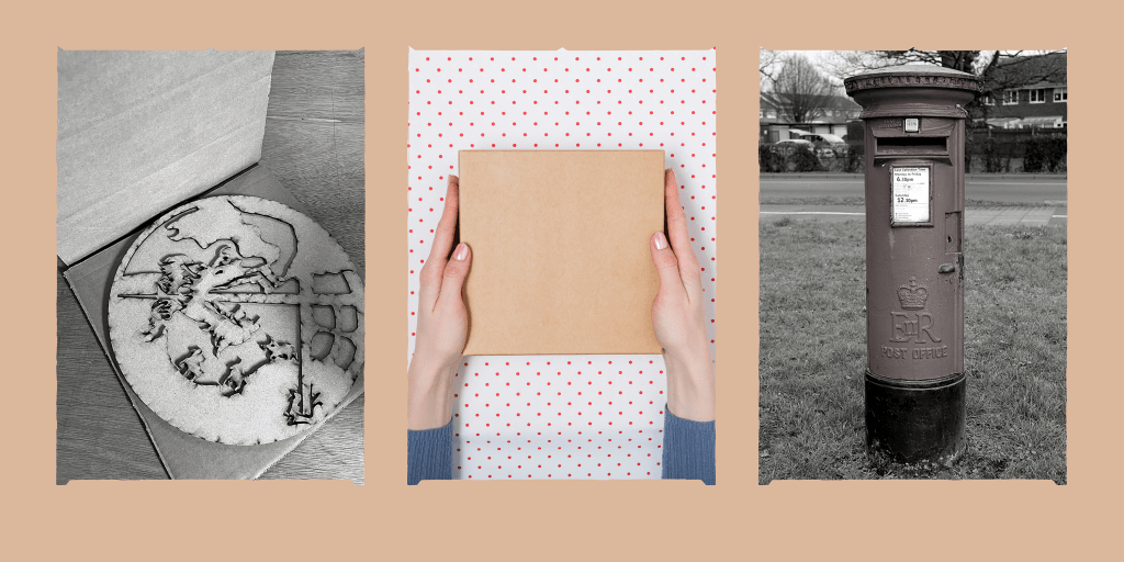 Shipping outsize non standard work needs custom cardboard packaging three images of cardboard parcel and post box 