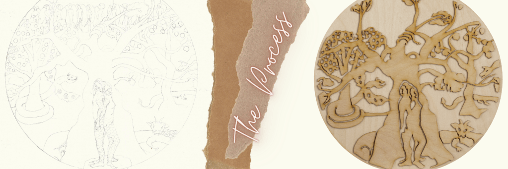 Sharing my creative process: focus on subtle pencil into strong new&nbsp;woodcut