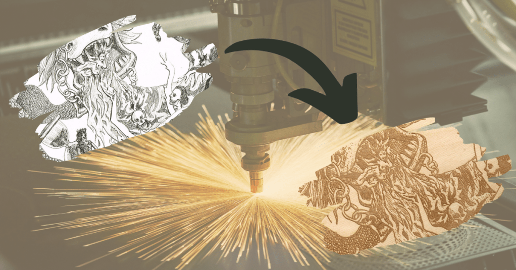 How I make my heartfelt pen drawings into a laser engravings: STEAMhouse Create&nbsp;Programme