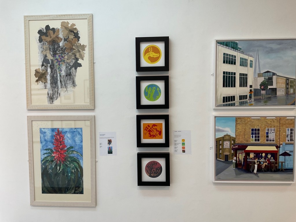 Charlie Kirkham papercuts on show at Bermondsey Project Space, London, December 2022. All images are 15cm wide (unframed).