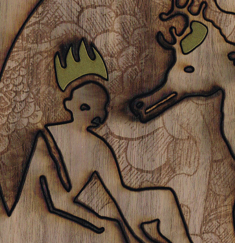 Charlie Kirkham laser cut and engraved artwork