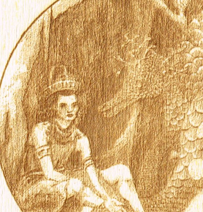 Charlie Kirkham laser cut and engraved artwork