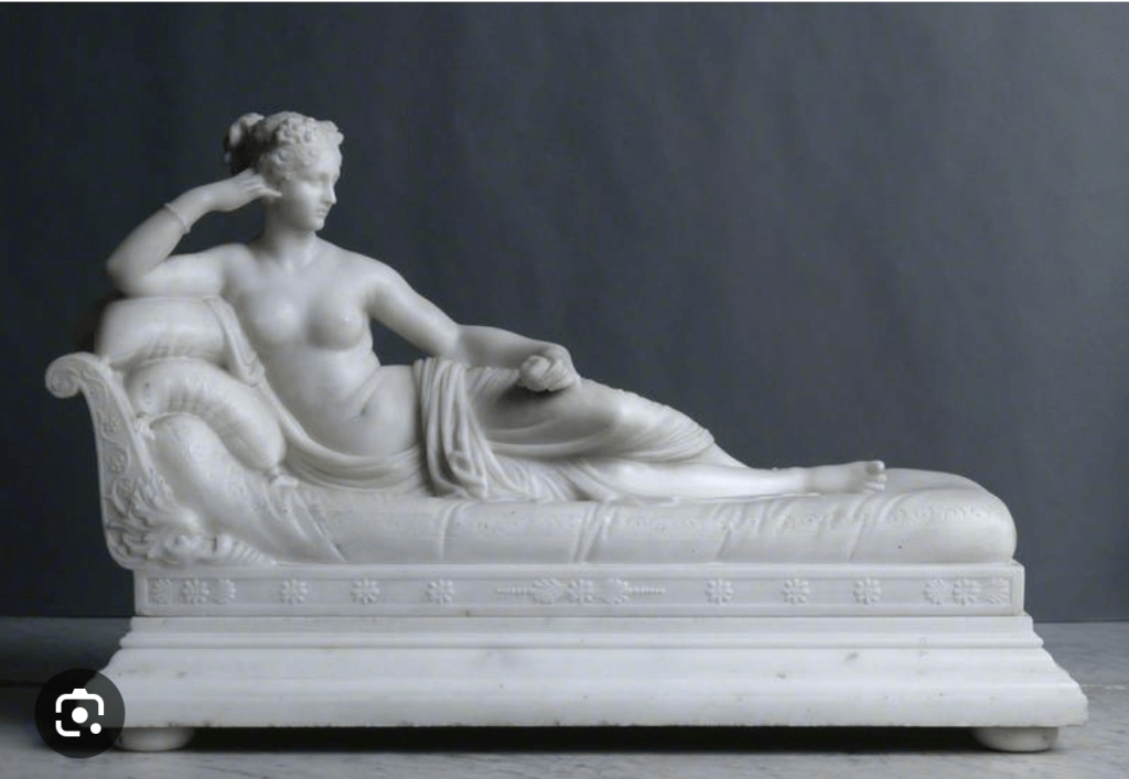Pauline Borghese (née Bonaparte, 1780–1825), Princess Borghese, Sister of Napoleon Bonaparte c.1840
Antonio Canova (1757–1822)