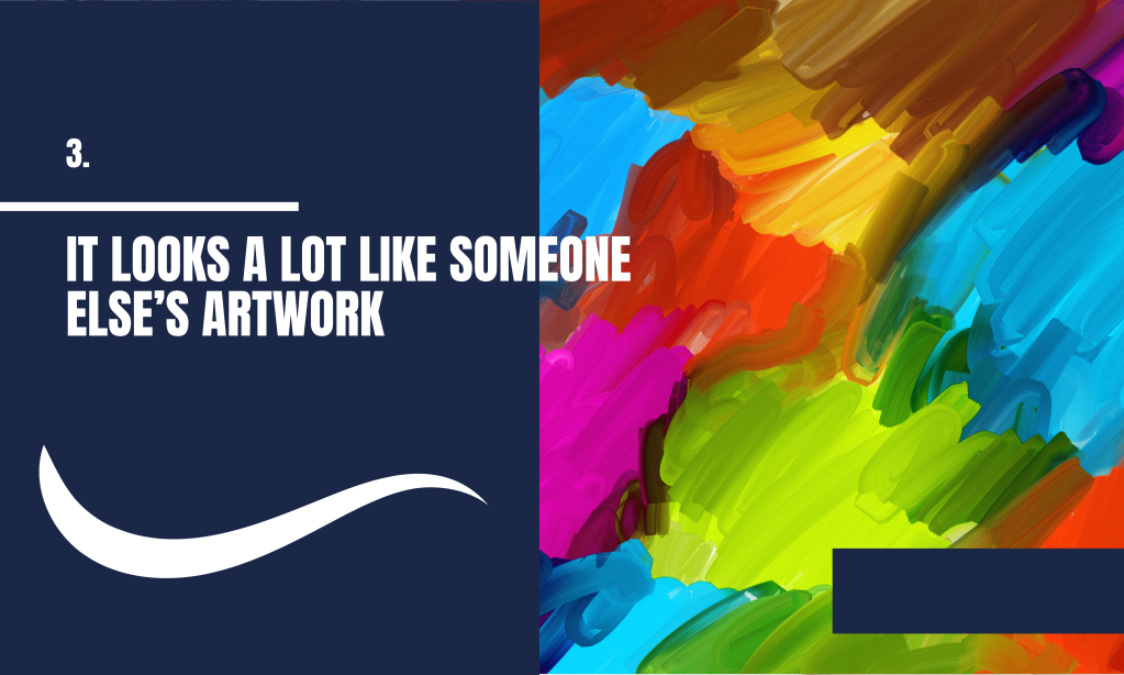 Artwork in abstract bright colours, artwork looks like another artists won't get into art show
