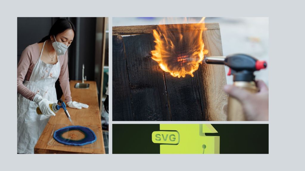 blow torch in action and SVG file