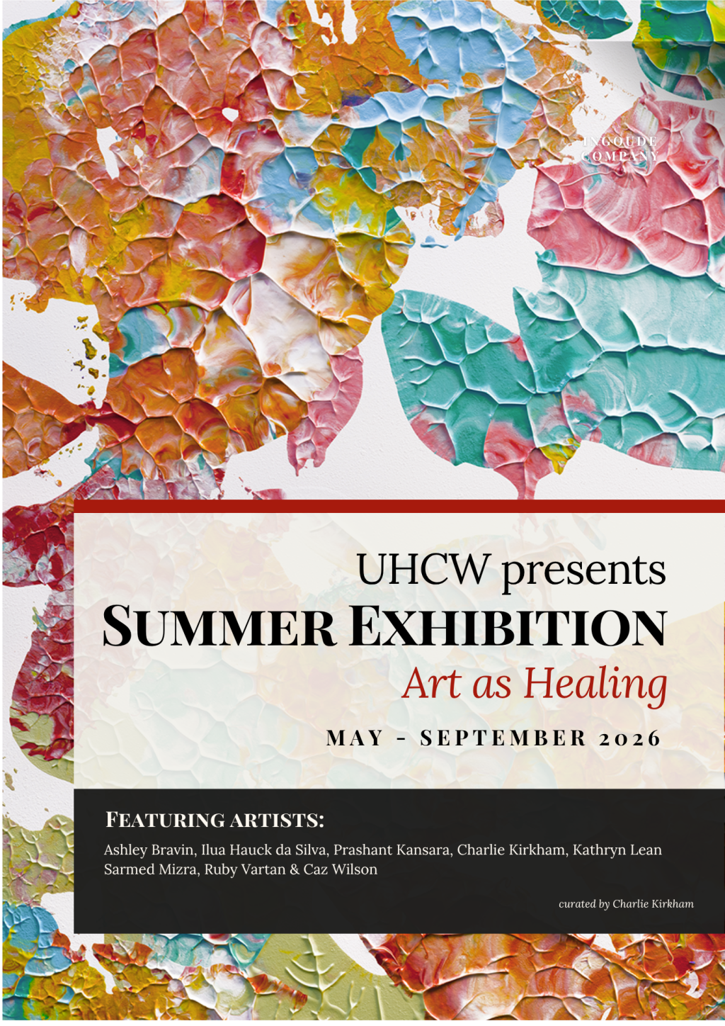 UHCW Exhibition Flyer Summer Exhibition 2026 art as healing